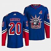 Men's New York Rangers #20 Chris Kreider Blue 2022 Reverse Retro Stitched Jersey Dzhi,baseball caps,new era cap wholesale,wholesale hats
